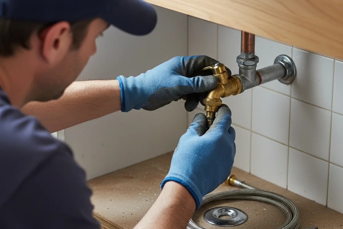 Shutoff valve and fitting work during Emergency Plumbing in Bellflower